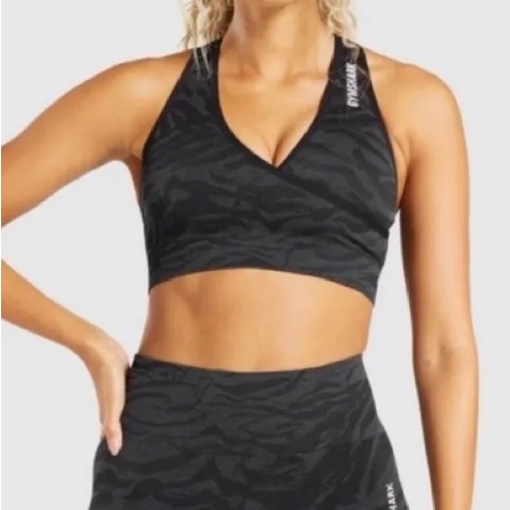 Gymshark Set Adapt Animal Zebra Seamless Legging & Bra- Size S